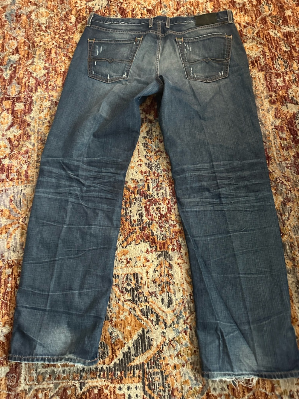 Lucky Brand Vintage Straight Jeans in Dark Blue